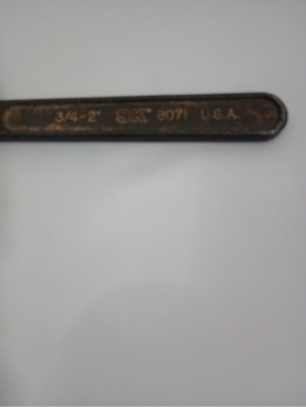 Vintage SK S-K Tools No. 8071 3/4" - 2" Spanner Hook Wrench Made in USA